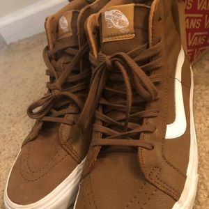 Brown Mid vans Men size 9.5